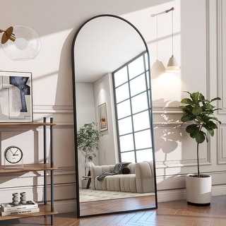 Metal Arch Full Length Mirror Floor Mirror Wall-Mounted - Bed Bath